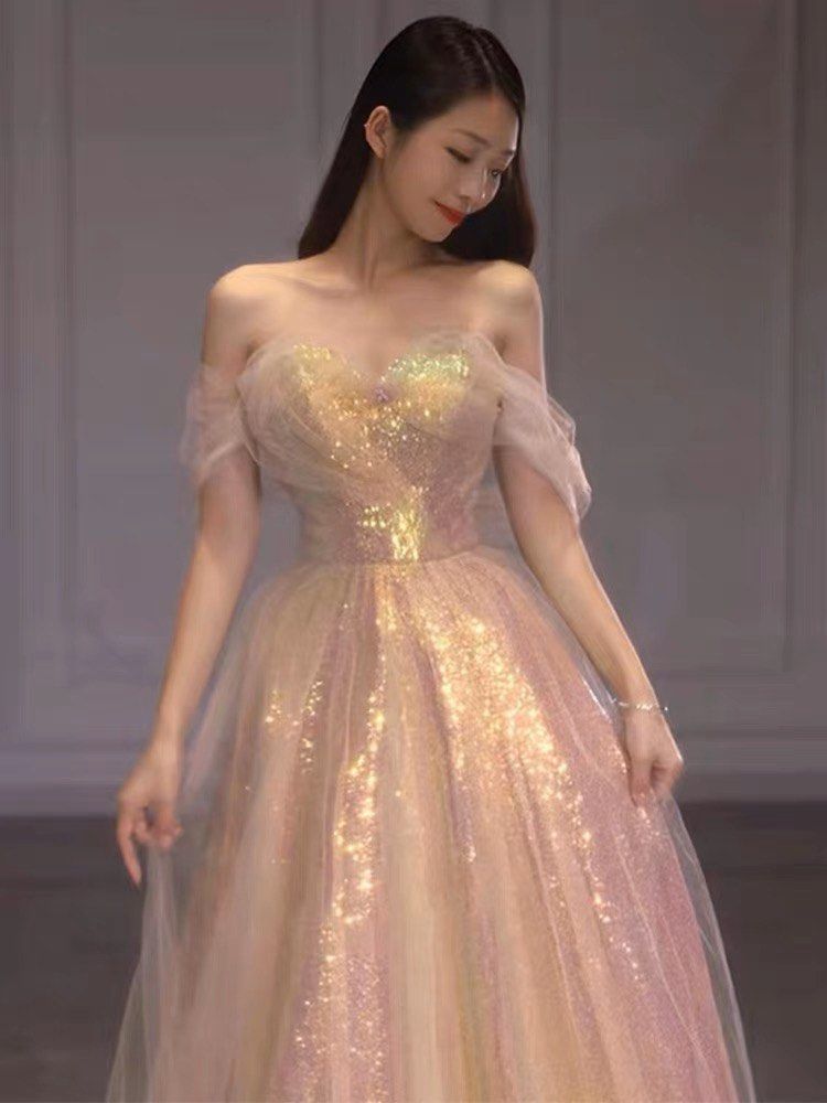 Gold ball clearance gown prom dress