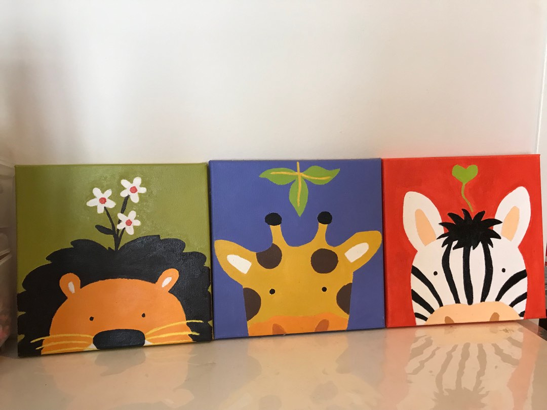 Canvas Painting for Nursery room, Furniture & Home Living, Home Decor