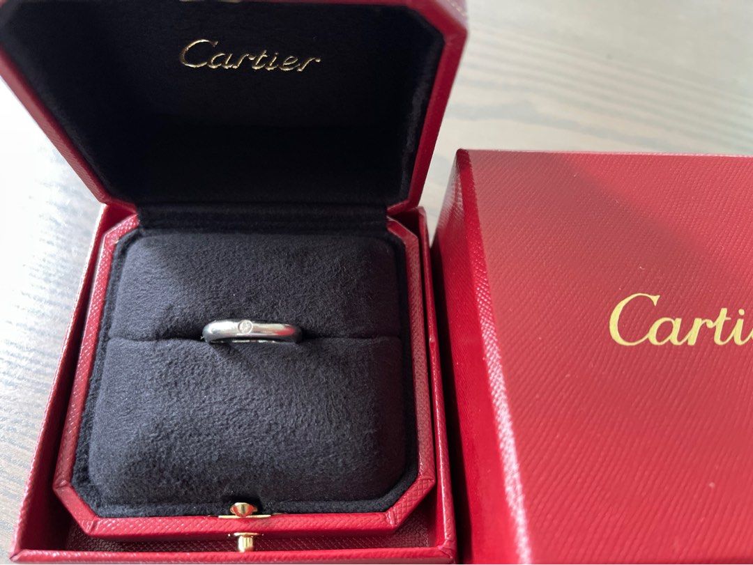 Cartier platinum diamond shop ring