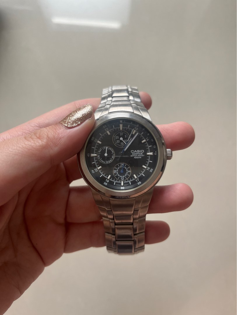 Casio edifice sales water resist 100m