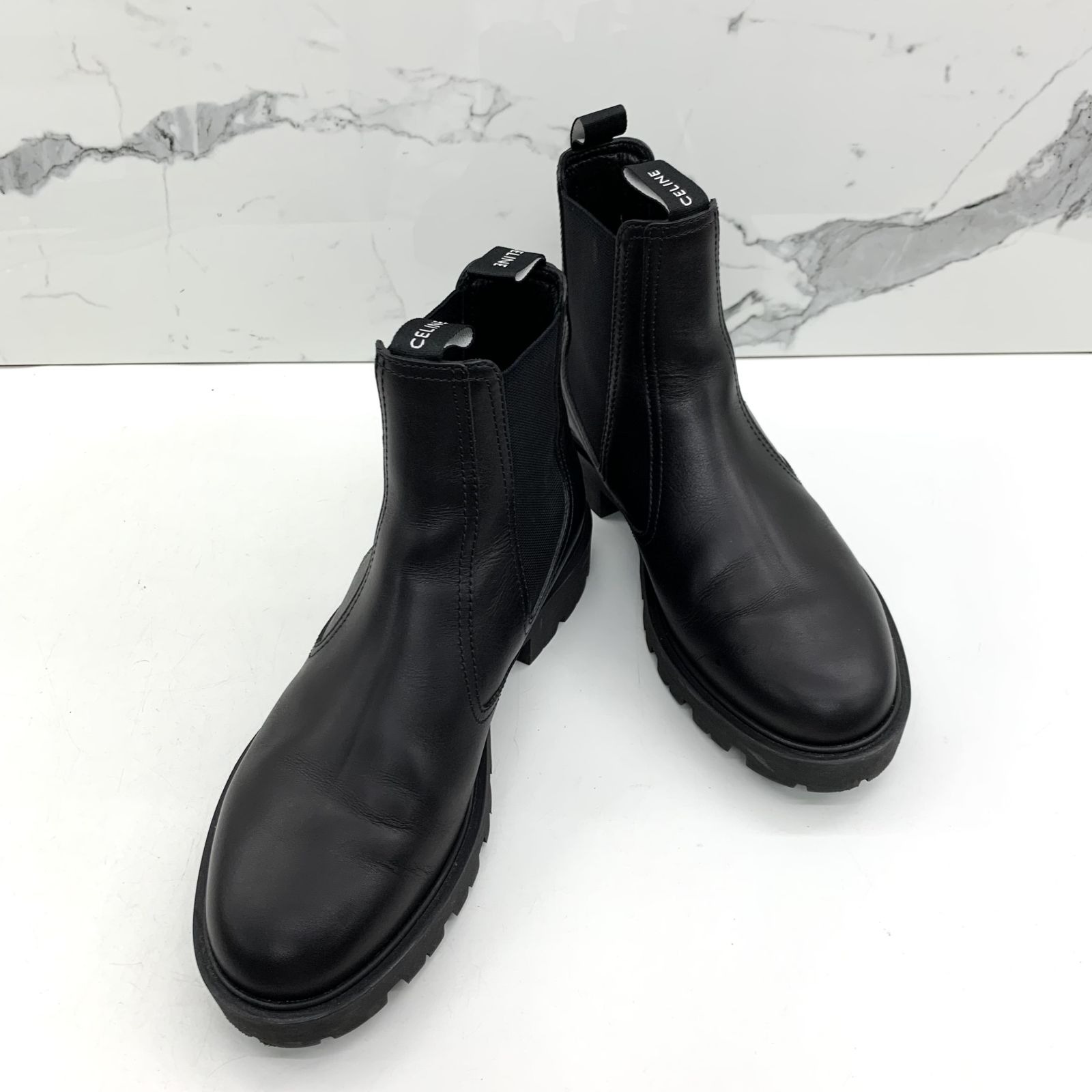 CELINE BLACK MARGARET CHELSEA 41 BOOTS 237031188 WE