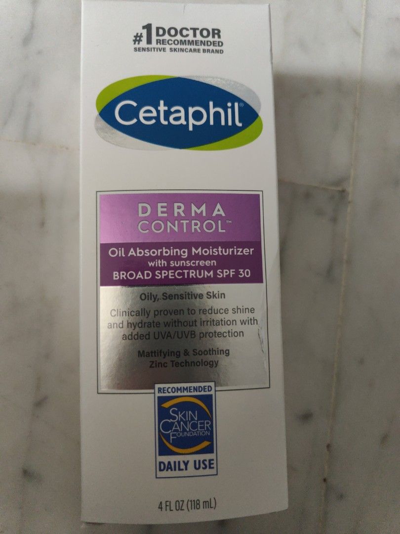 Cetaphil Derma Control Oil Absorbing Moisturizer, Beauty & Personal ...