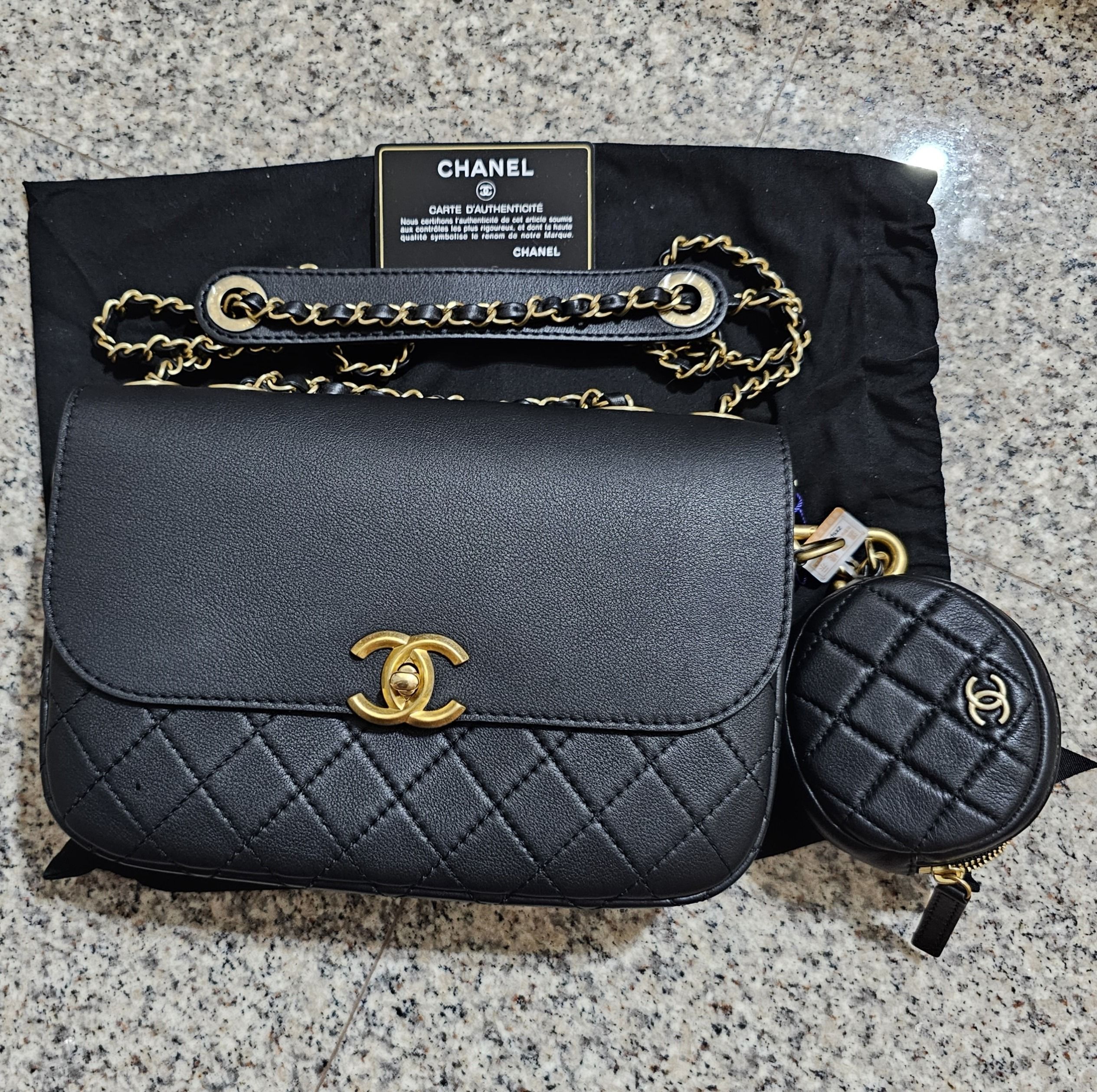 chanel flap with coin purse vintage