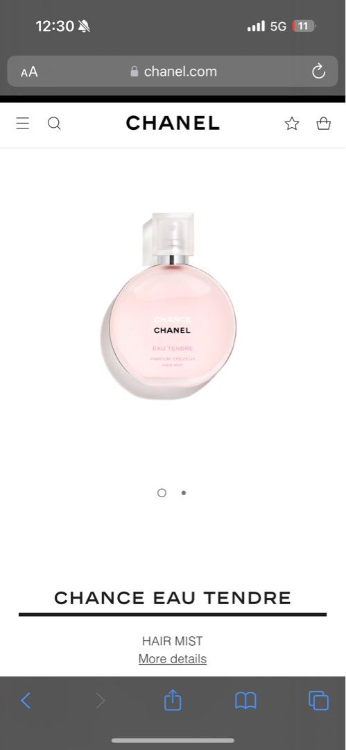 CHANEL CHANCE EAU Fraiche Hair Mist 35Ml Sealed In Box Fresh Stock £53.50 -  PicClick UK