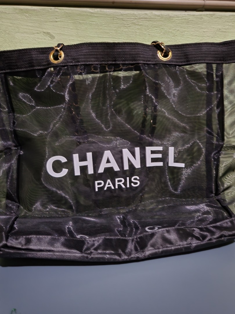 Chanel mesh tote beach bag, Women's Fashion, Bags & Wallets, Beach Bags on  Carousell