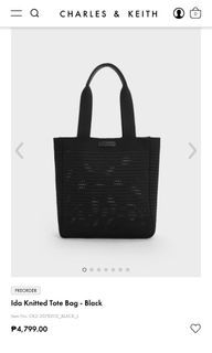 Charles & Keith Knitted Tote Bag