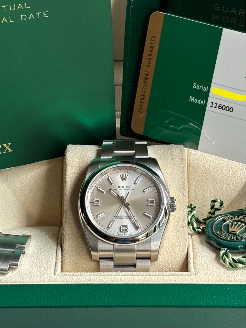 CHEAPEST Rolex Oyster Perpetual 36mm Ref. 116000 Full Set 2018 Warranty Excellent Condition OP36