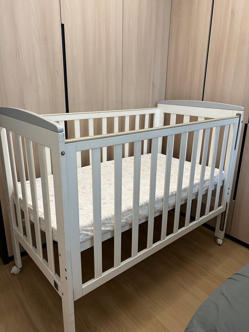 Childcare Bristol Baby cot with latex mattress, Babies & Kids, Baby