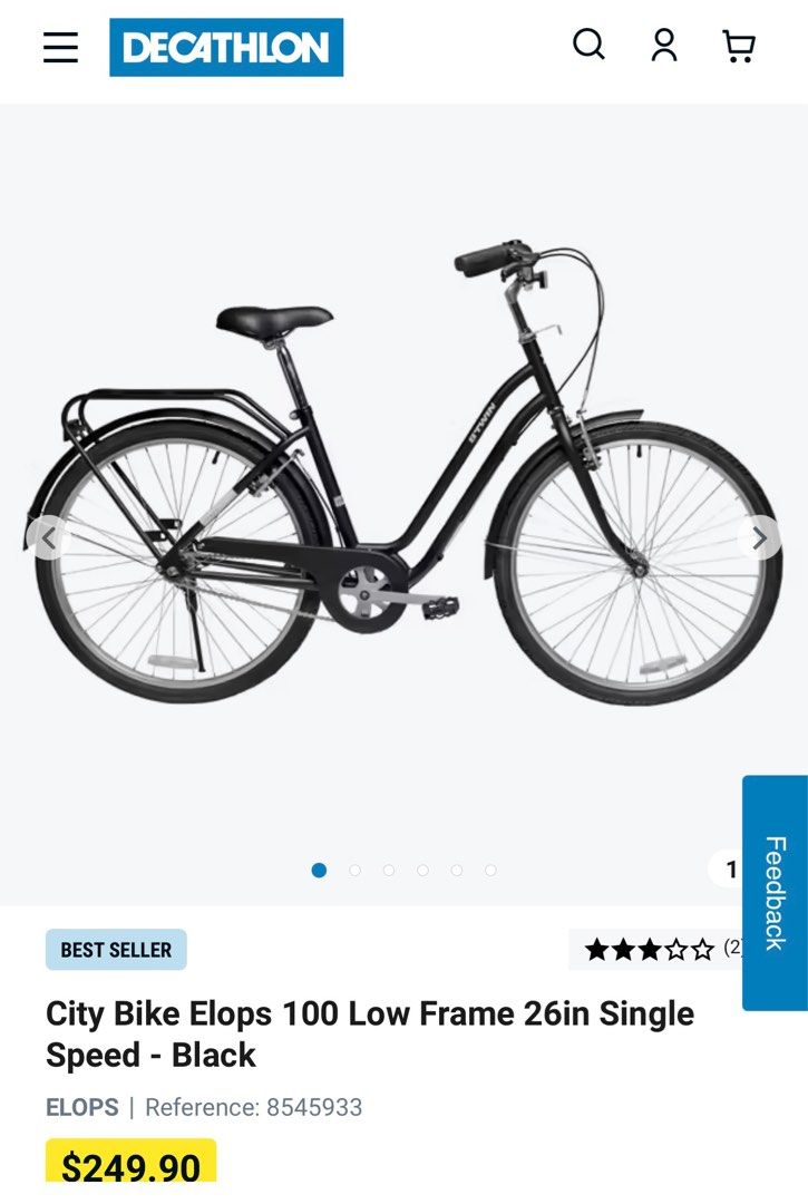 City Bike Decathlong Sports Equipment Bicycles Parts Bicycles on Carousell