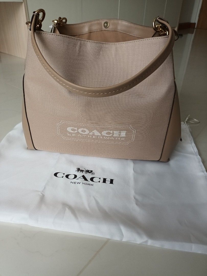 Coach hallie hotsell shoulder bag taupe