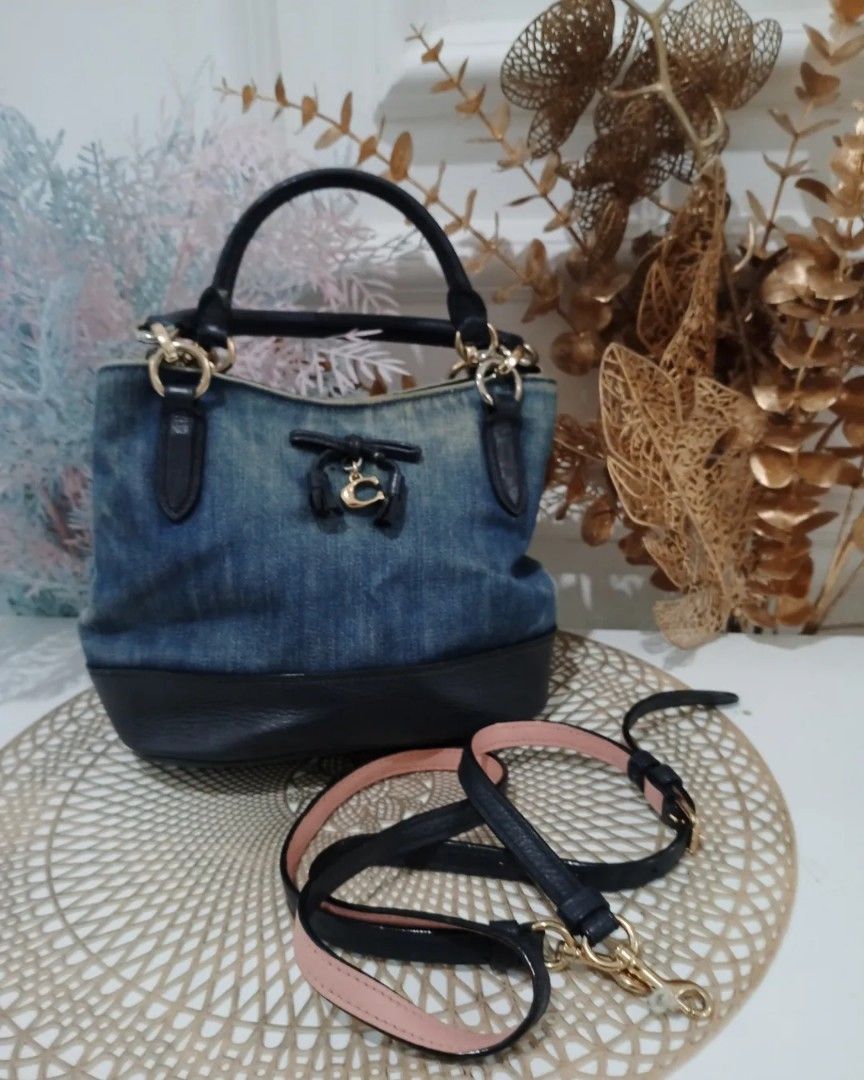 Micro ally top bucket bag coach