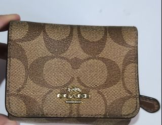 Coach trifold wallet