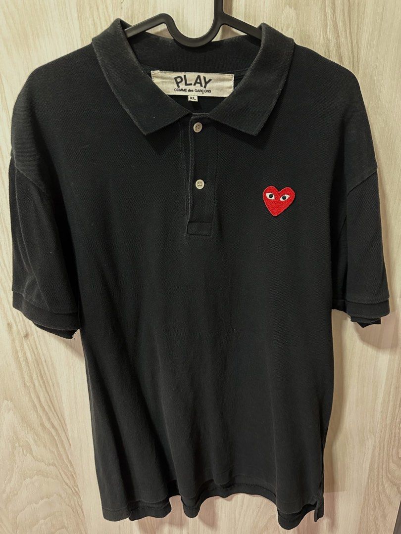 Black cdg polo new arrivals