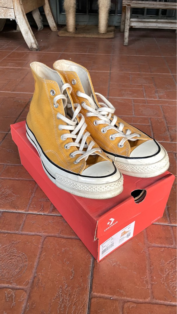 Converse 70 HI Sunflower Yellow Men s Fashion Footwear Sneakers