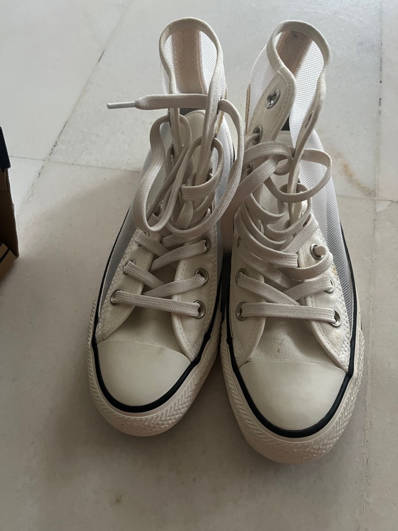 Converse blanche online haute femme