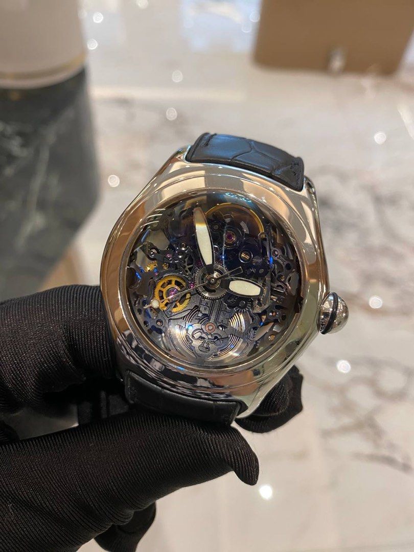 Corum bubble cheap watch skeleton