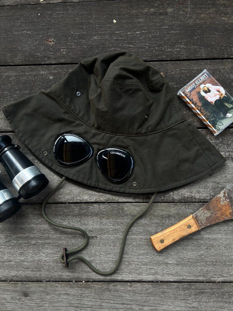 Cp company cap with goggles sale