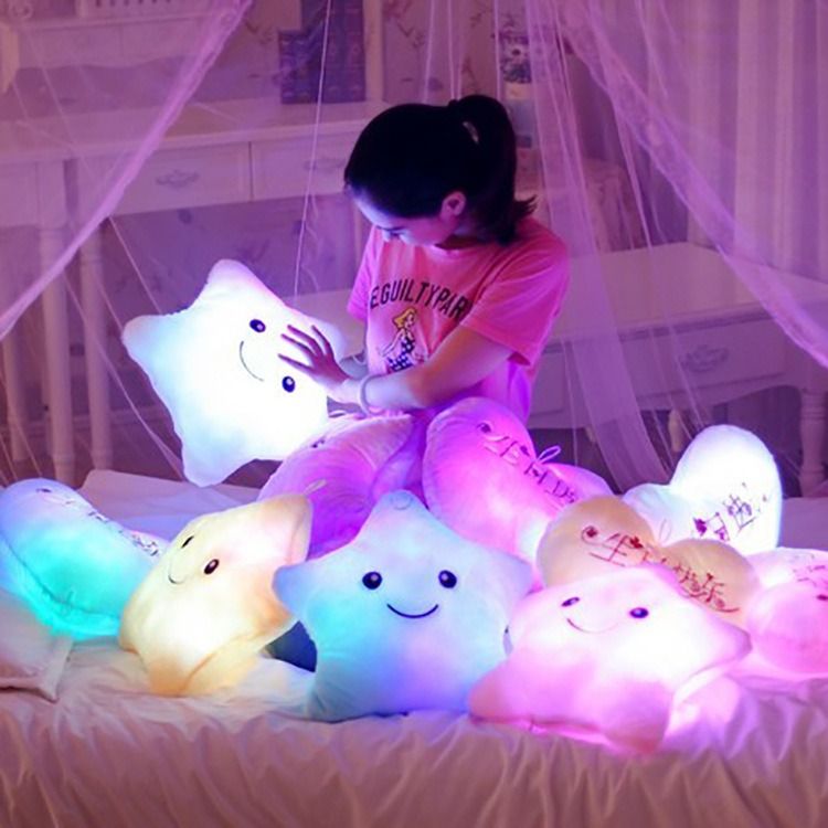 Creative Toy Luminous Pillow Soft Stuffed Plush Glowing Colorful