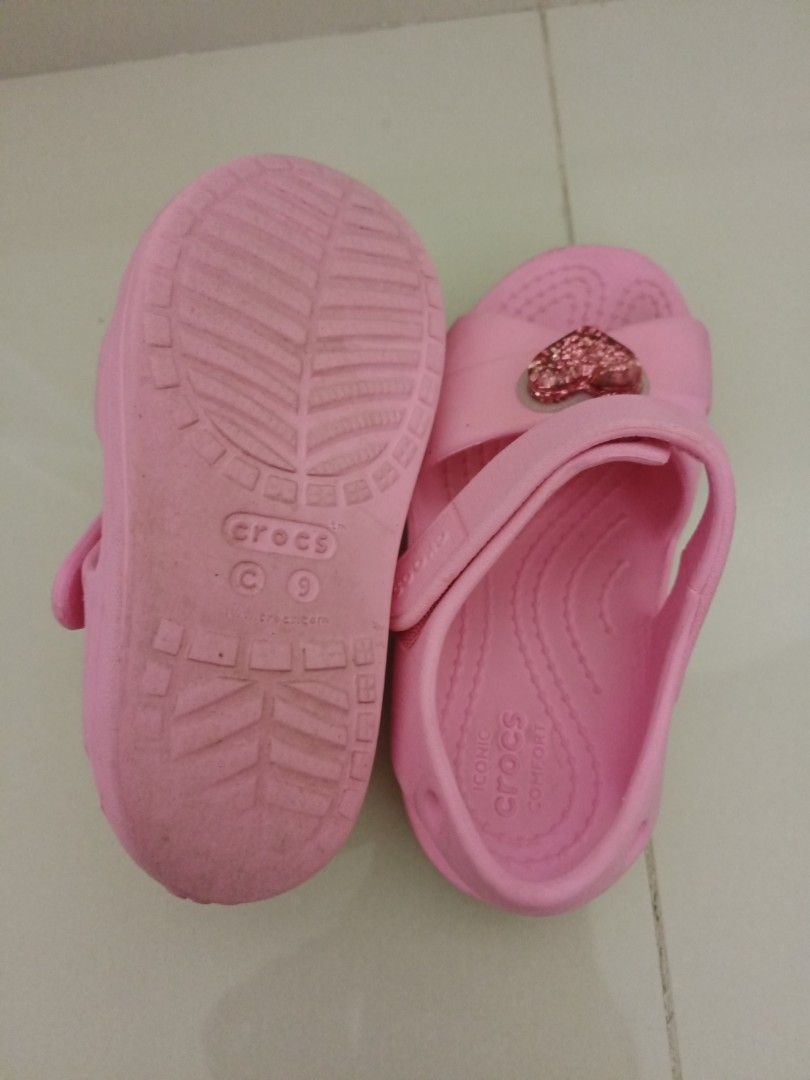 Crocs Sandal Girl Pink Size 9 Babies Kids Babies Kids