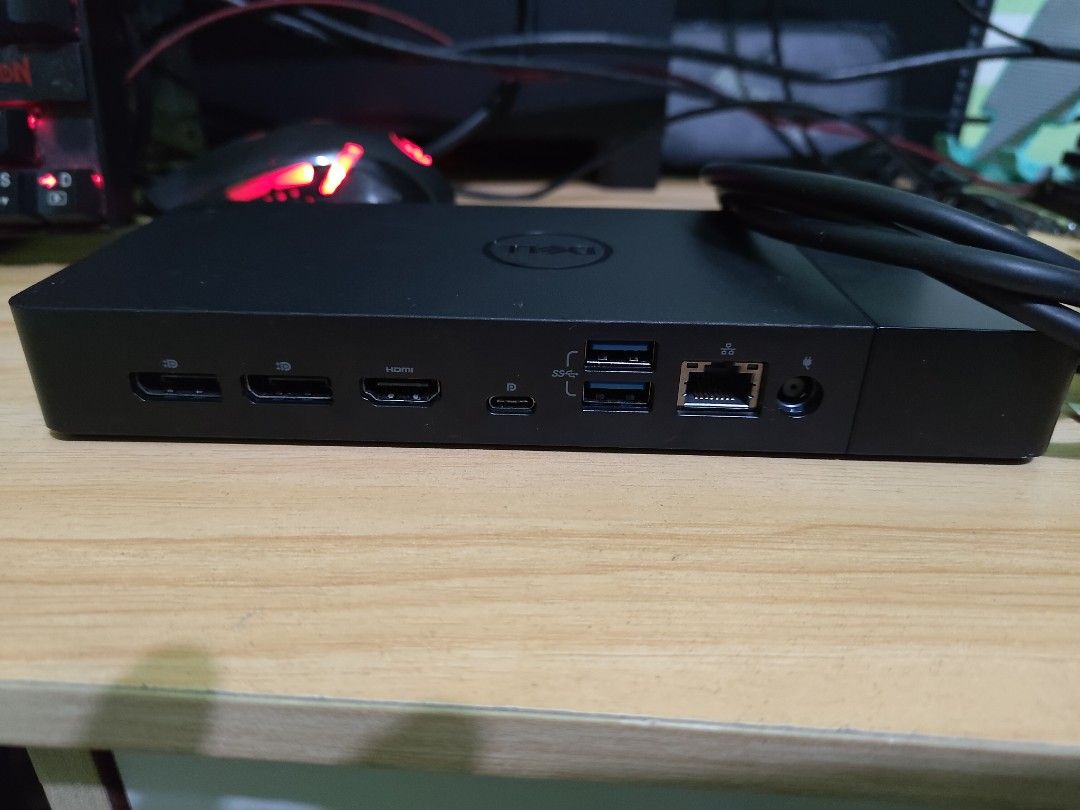 Dell WD19S Docking Station 180 watts (Category: Desktops) located in Makati City. Submitted by john1215cruz (Listing ID 1257814058, Image 2). Description: Read First. Limited Stock Only Worth 11.5k to 13k sa online Dell Docking Station (WD19S) With 180 Watts Power Adapter Used Item Good Condition Lalamove Gcash Pick Up Makati.