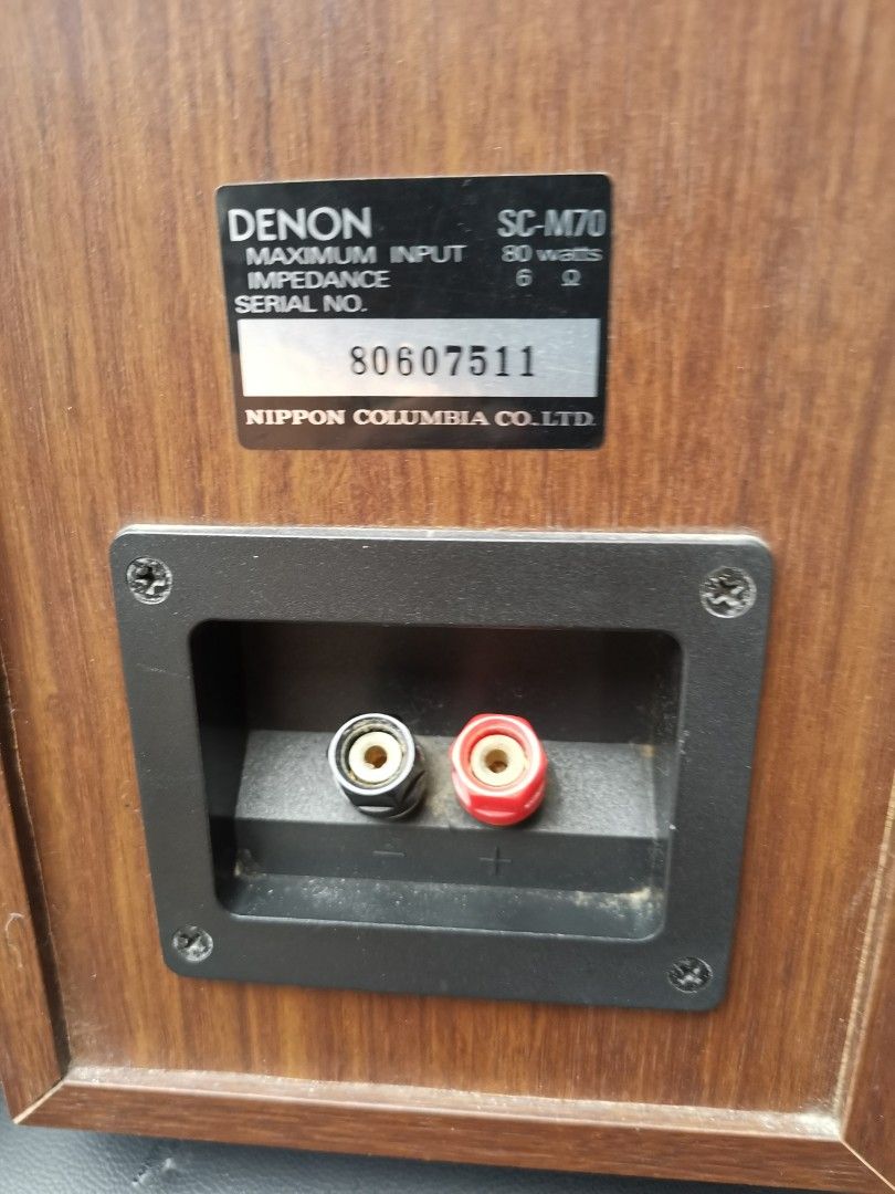 DENON BOOKSHELF SPEAKER SCM70 80 WATTS, Audio, Soundbars, Speakers