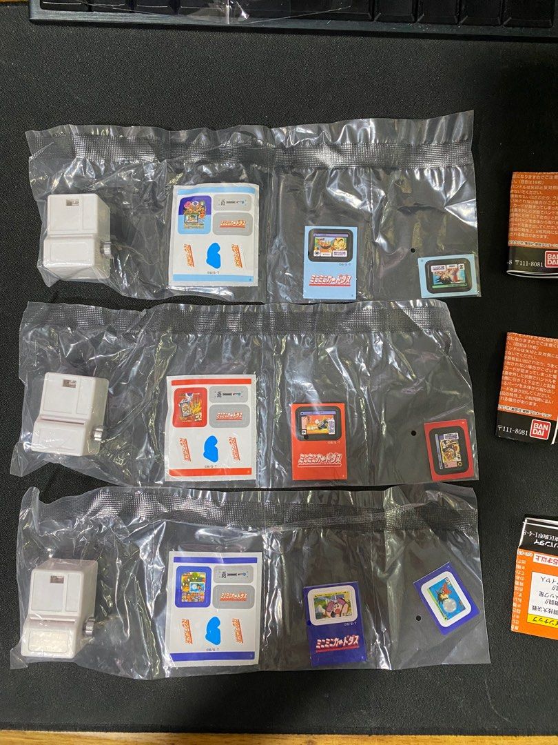 Dragon ball mini-mini Carddass Vending Machine Full Set all 3 types ...