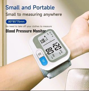 Rechargeable Wrist Blood Pressure Monitor, ELERA Home Use Digital Automatic  Blood Pressure Machine for Wrist Measuring BP & Heart Rate with 4 Color