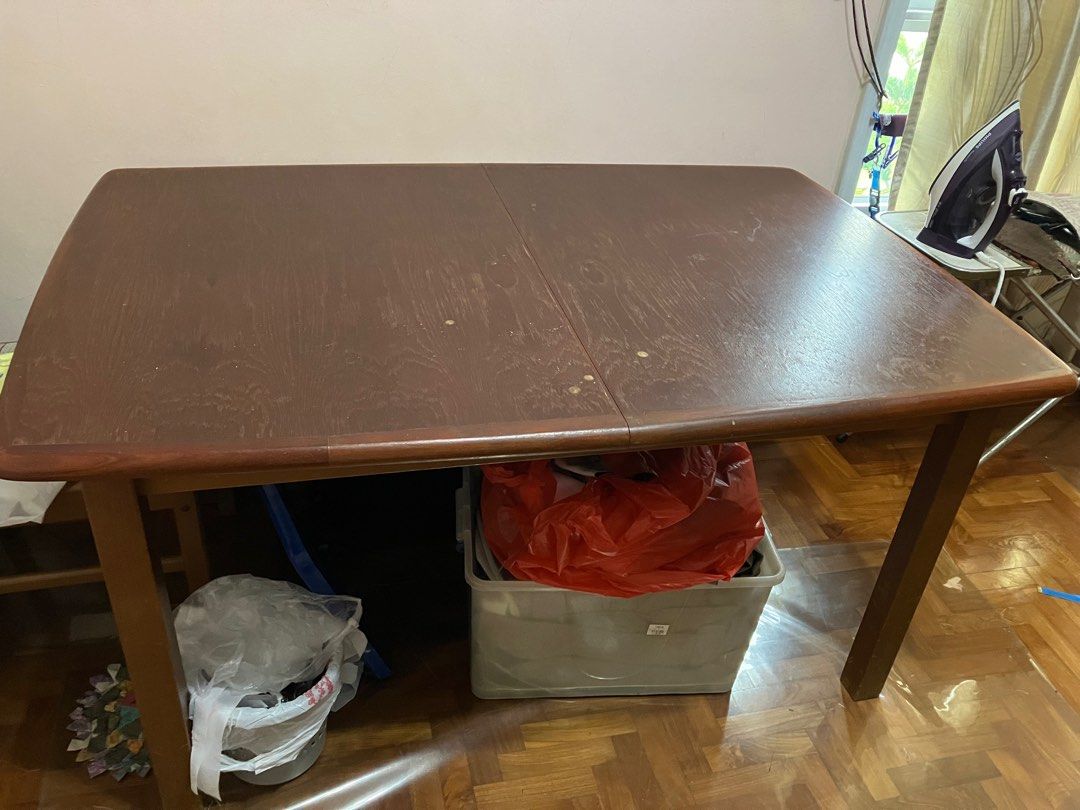 Extendable solid wood table Furniture Home Living Furniture