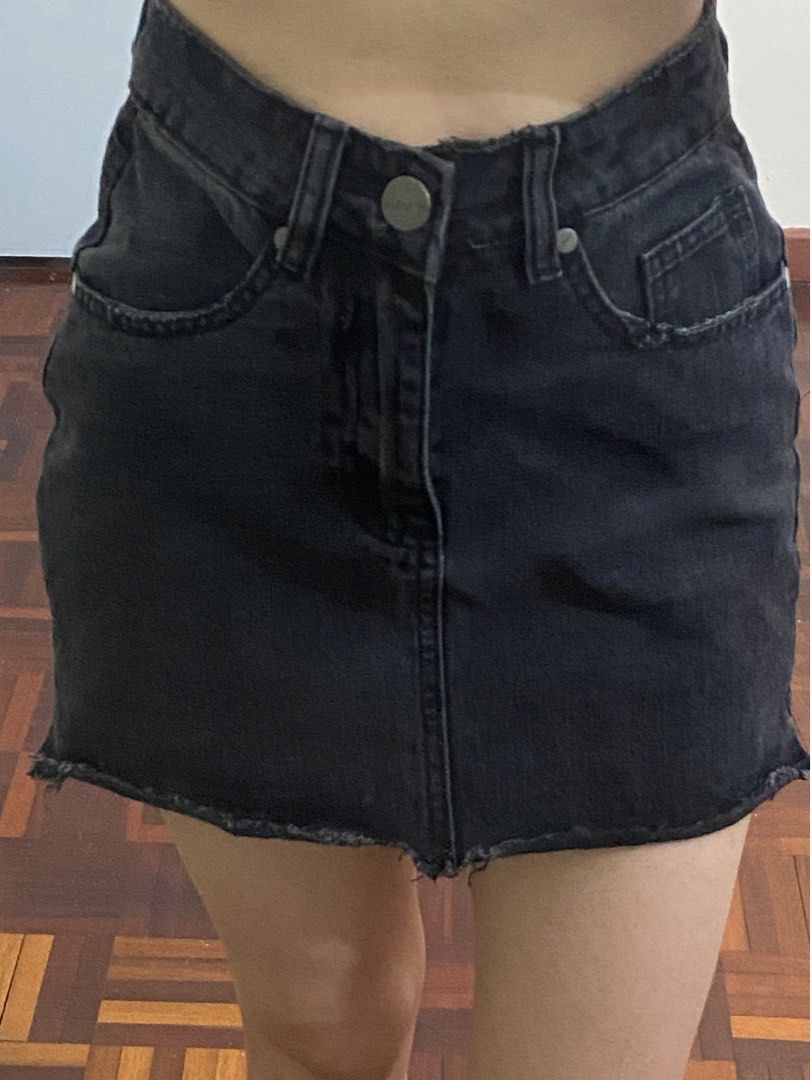 Factorie black denim skirt Women s Fashion Bottoms Skirts on