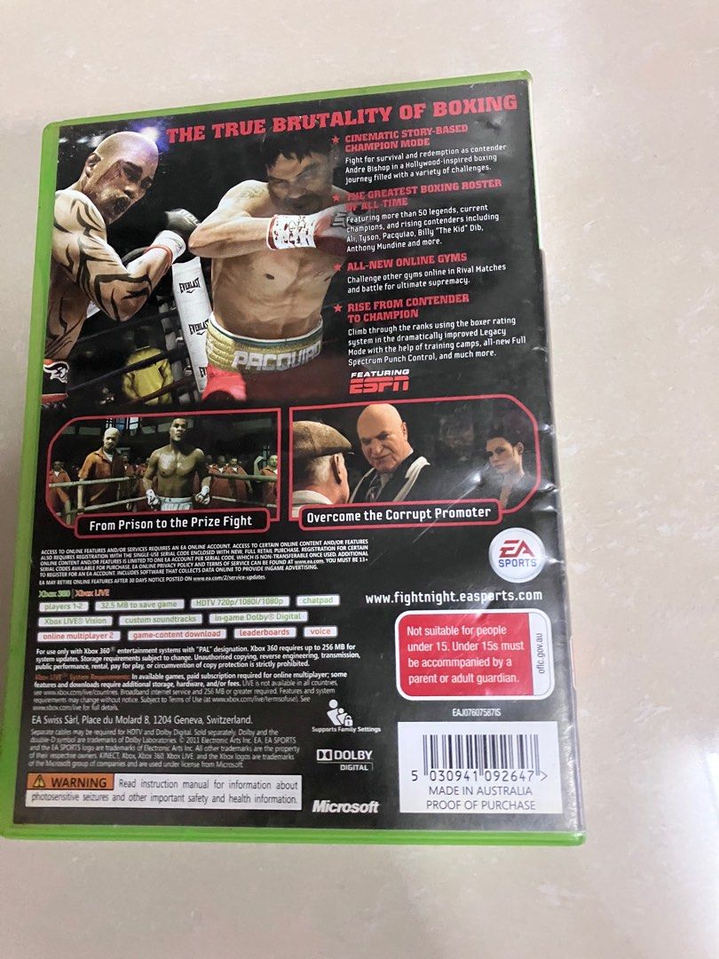 Fight night deals champion backwards compatible