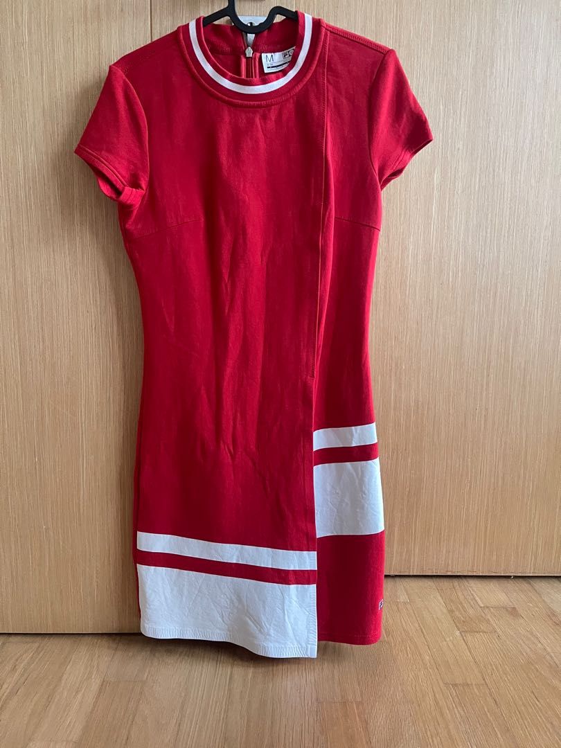 Fila red dress all occasion 36 Women s Fashion Activewear on Carousell