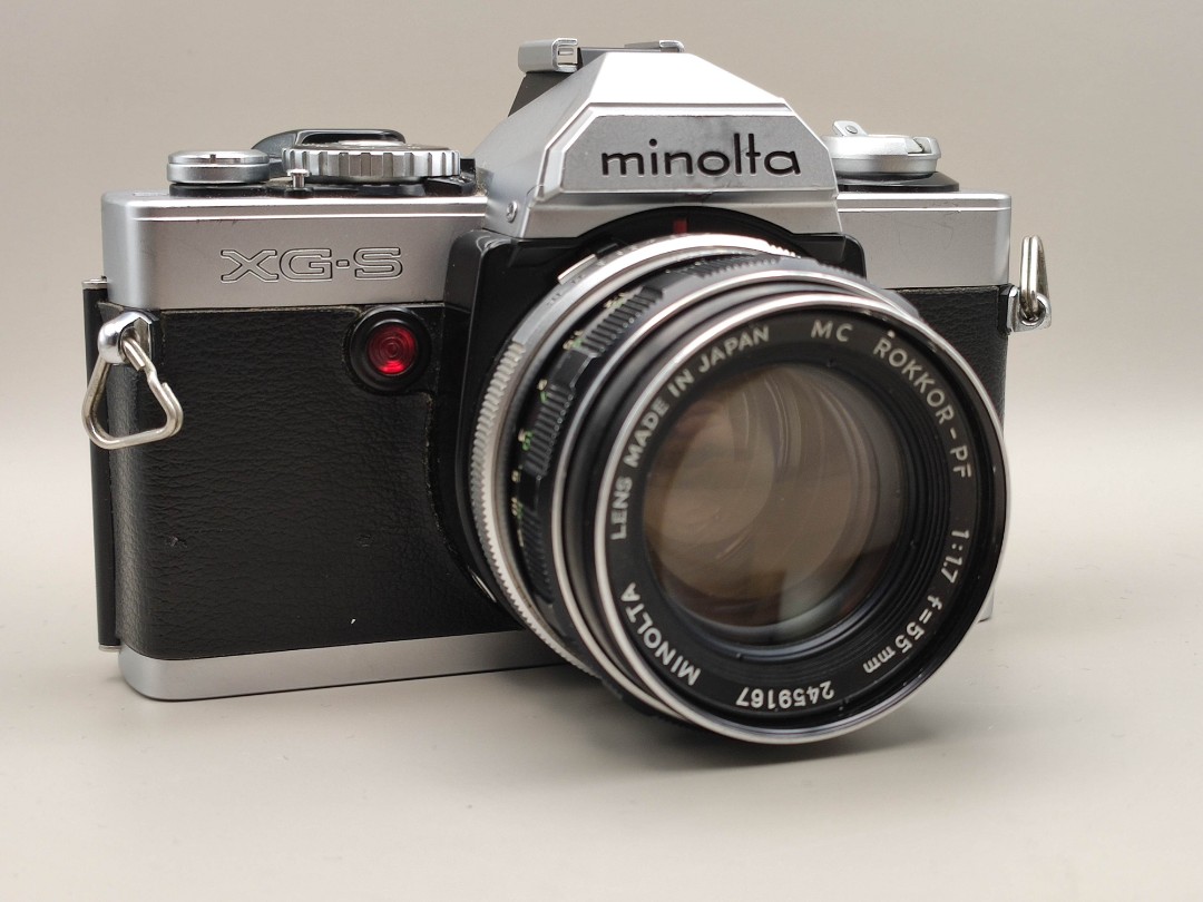 Film Tested] Minolta XG-S SLR Film Camera with Rokkor 55mm f1.7 lens (XG  9), Photography, Cameras on Carousell