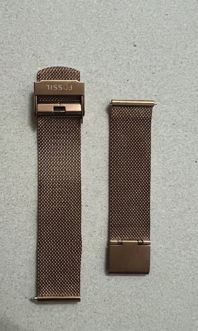 Fossil watch strap discount 18mm rose gold