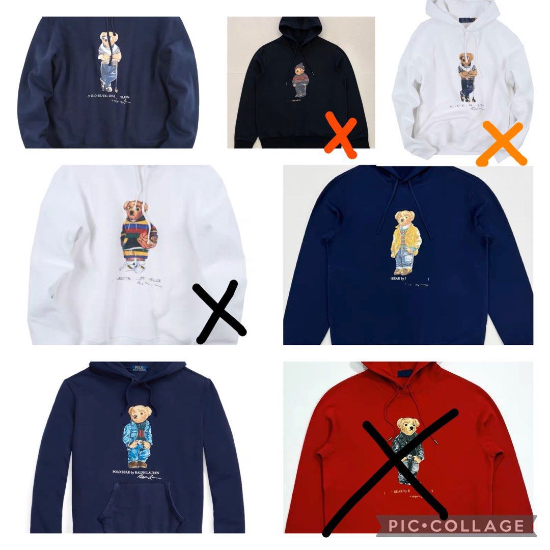 Free mailing Ralph Lauren Bear Hoodies Men s Fashion Tops
