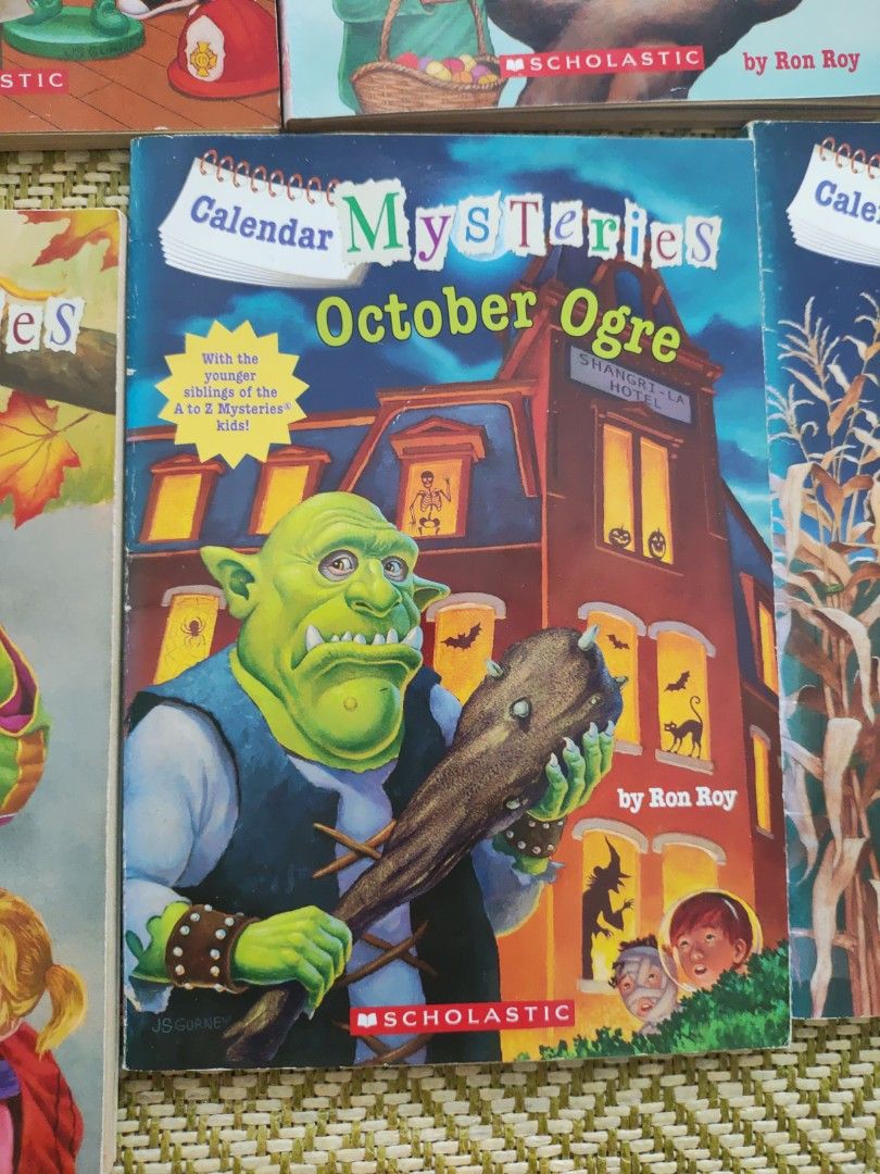 Full Ron Roy calendar mysteries series ALL 12, 興趣及遊戲, 書本 & 文具, 小說 & 故事書 Carousell