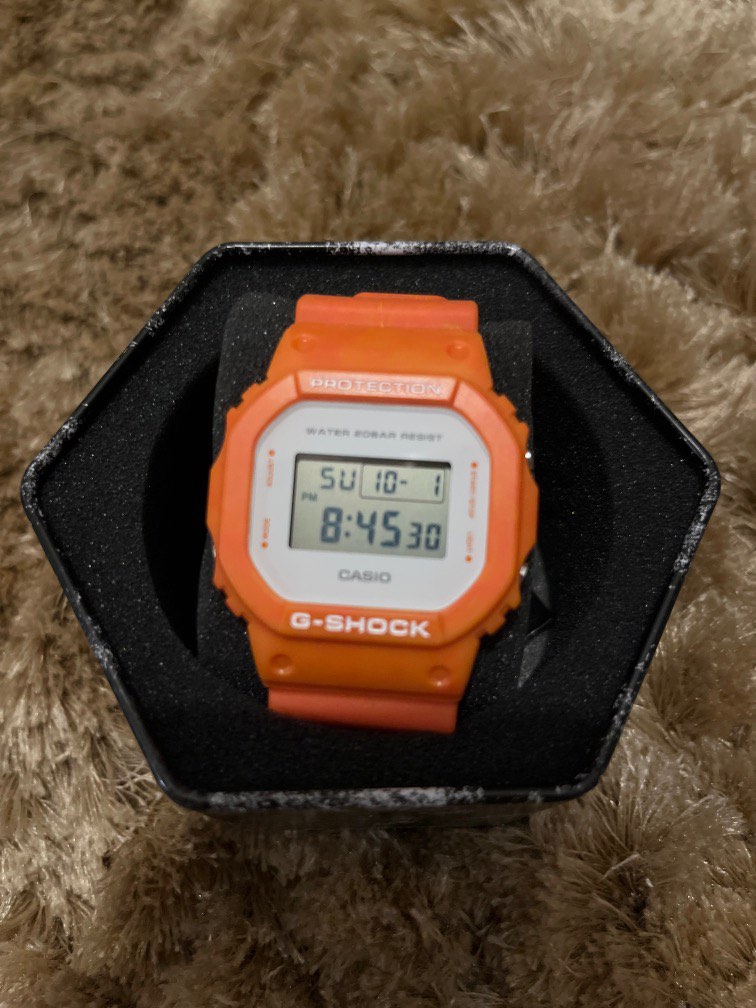 G Shock Orange 5600 Men s Fashion Watches Accessories