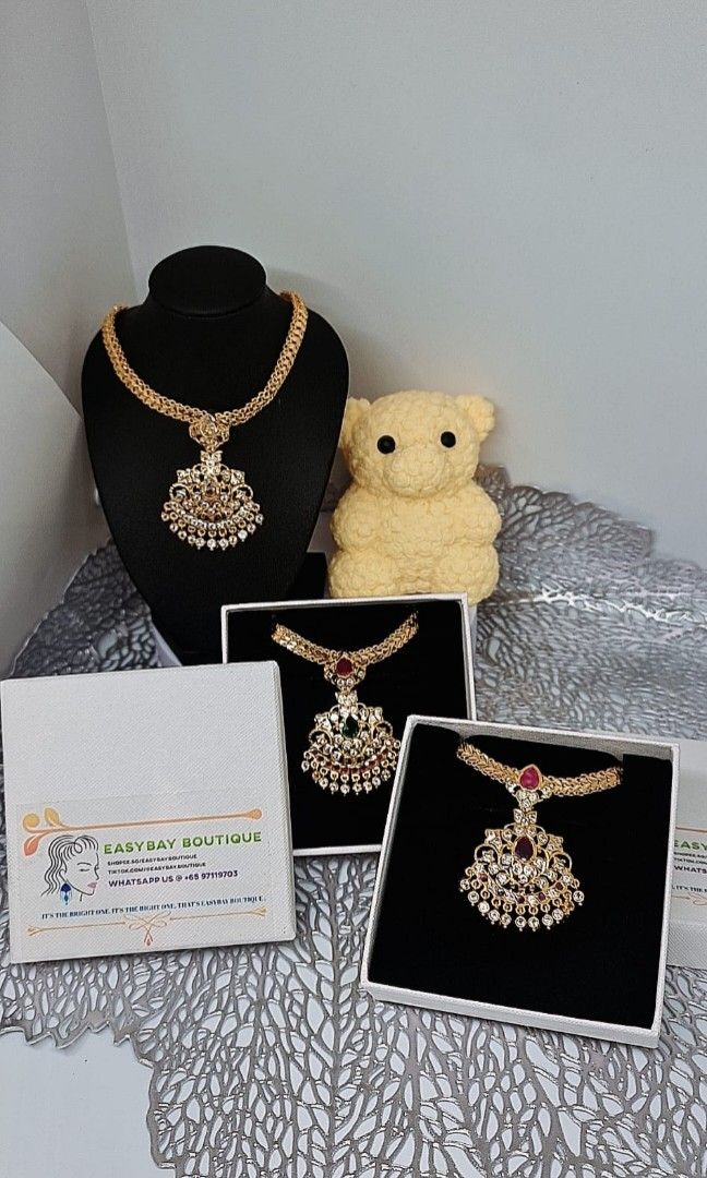 Gold plated diamond necklace cheap