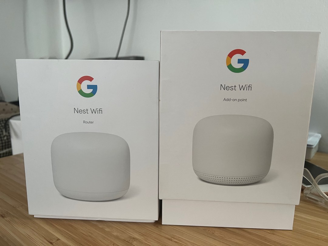 Google nest router with add on point, Computers & Tech, Parts