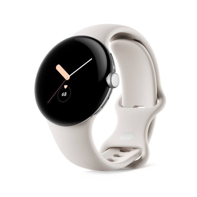 Google Pixel Watch WIFI 金屬銀不鏽鋼錶殼, 手機及配件, 智慧穿戴裝置