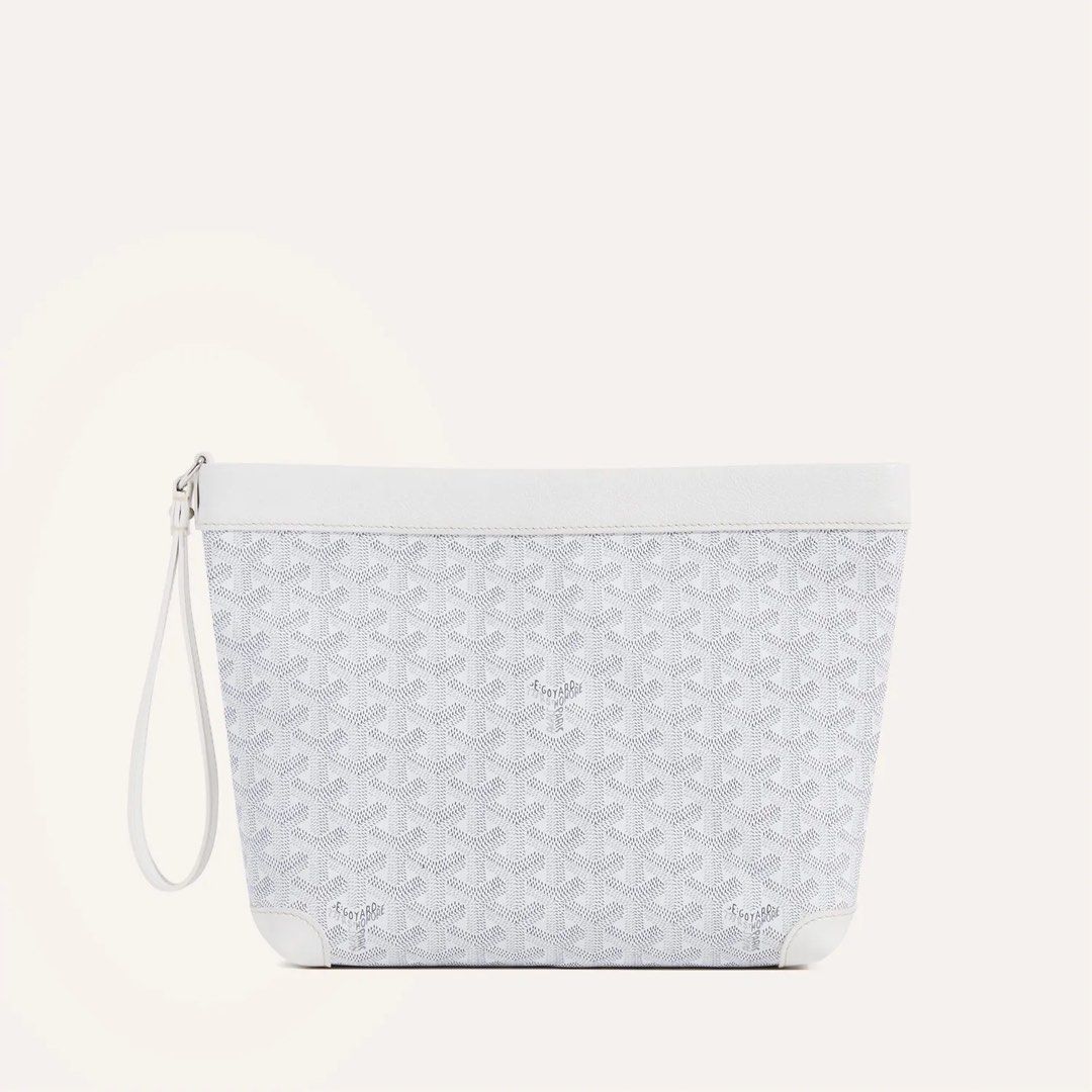 Goyard Conti Pouch in white, Women's Fashion, Bags & Wallets, Purses &  Pouches on Carousell