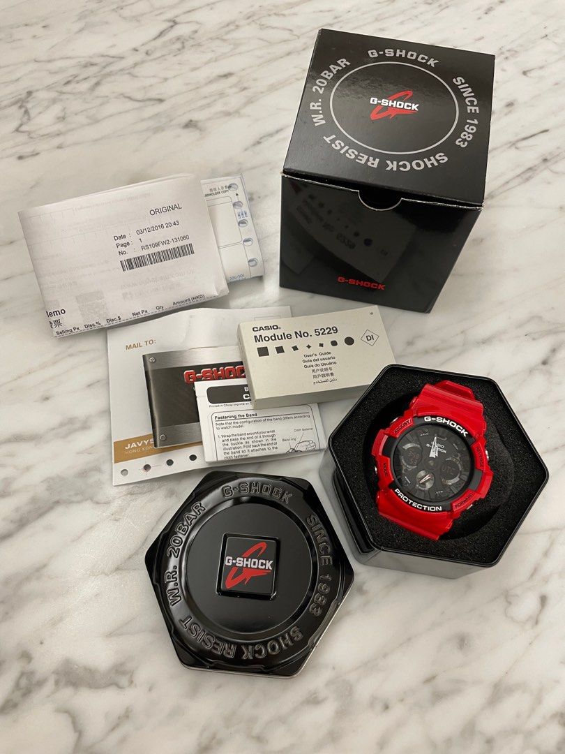 Racer Red G Shock CASIO GA201RD 4A Watch