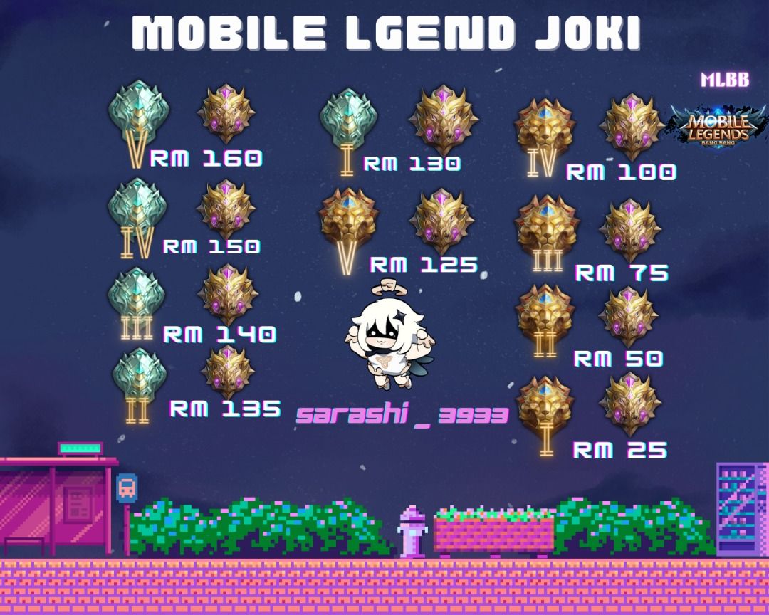 GUARANTEED MLBB BOOST/JOKI Mobile Legends Boost PUSH RANK services/Up MMR/Up  Winrate/Joki Classic, Video Gaming, Video Games, Others on Carousell