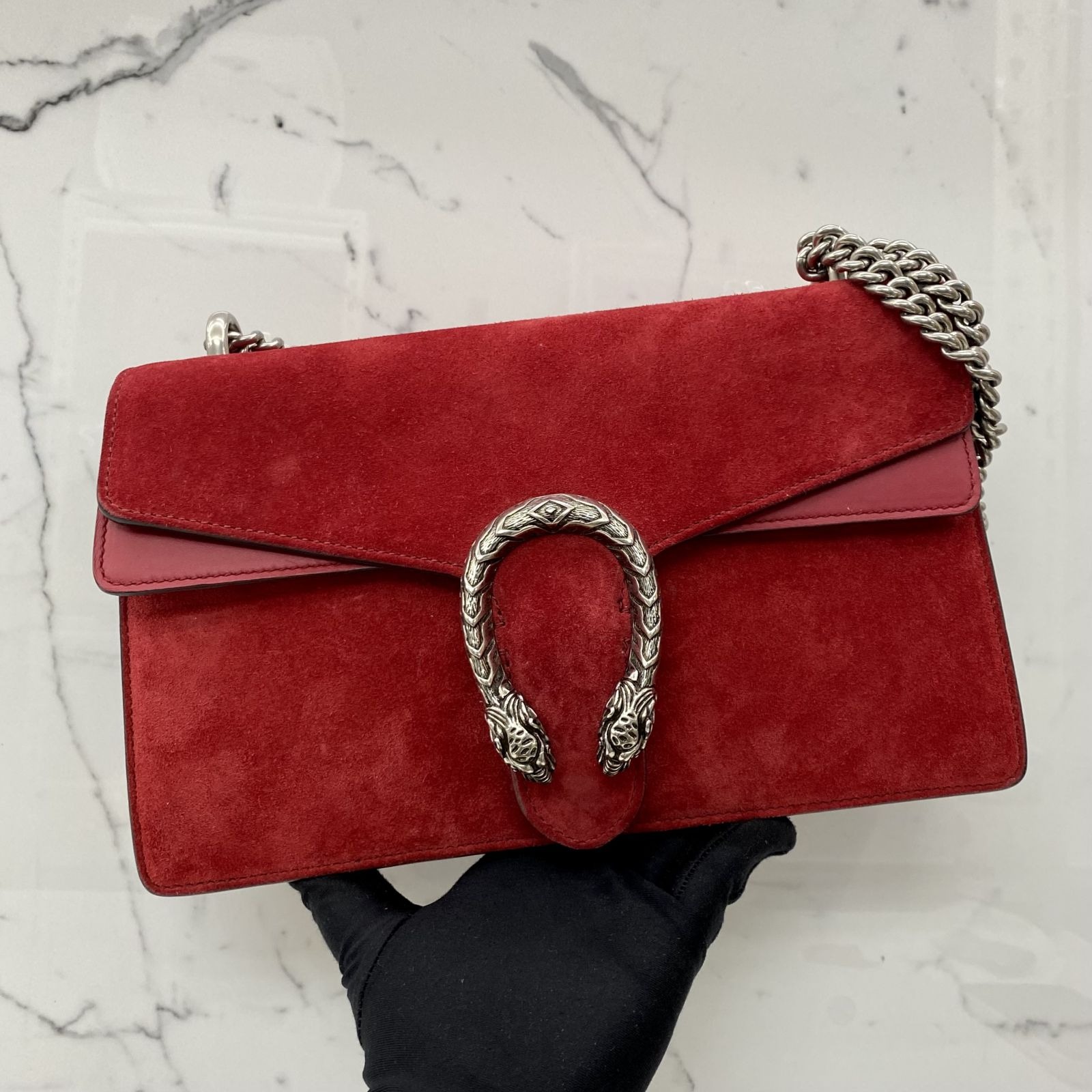 Gucci dionysus red suede best sale