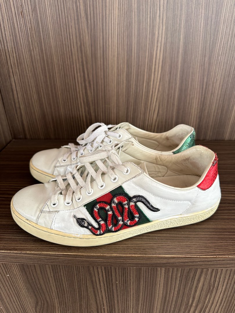 Gucci snake ace hotsell