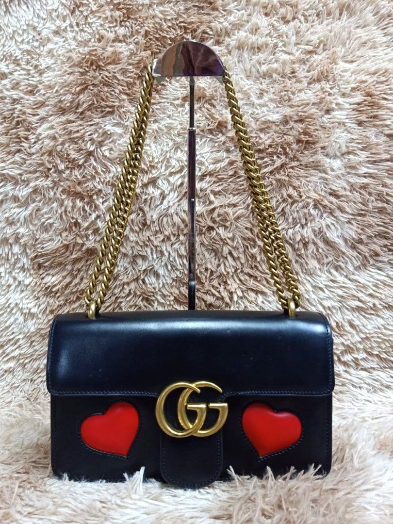 Gucci marmont with hot sale heart