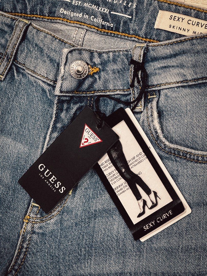GUESS Sexy Curve Skinny Mid Jeans W26 Women s Fashion Bottoms