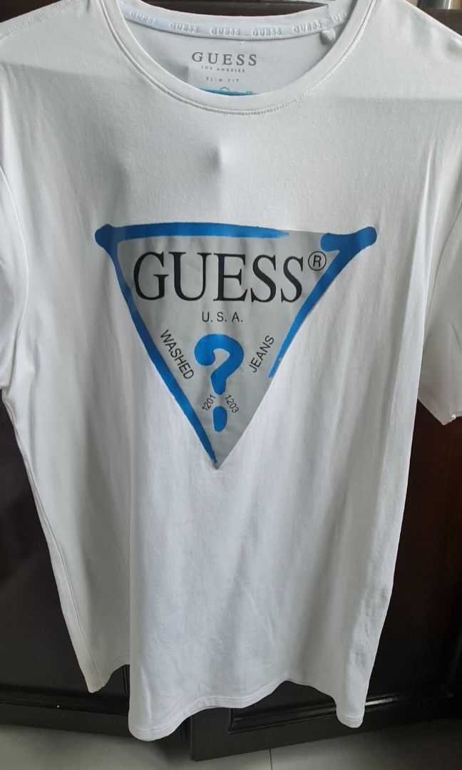 Guess T shirt Size Large Men s Fashion Tops Sets Tshirts
