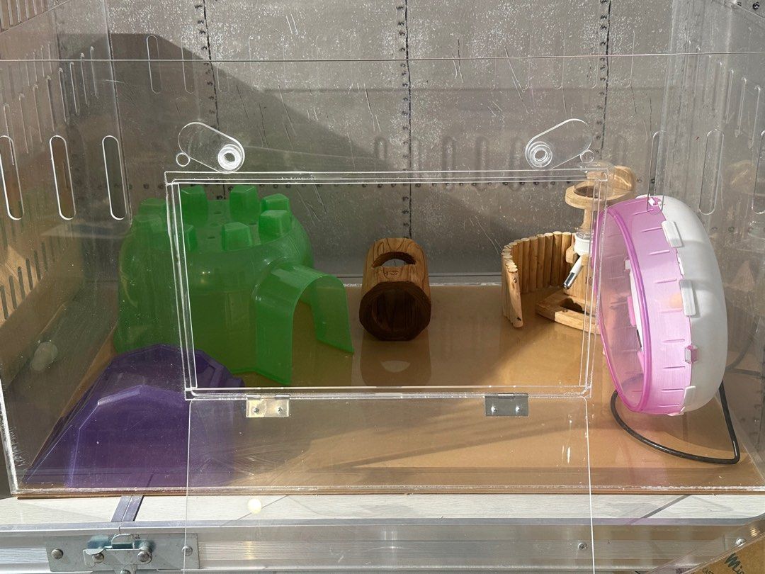[Hamster Enclosure] Acrylic Hamster Enclosure with Free Accessories ...