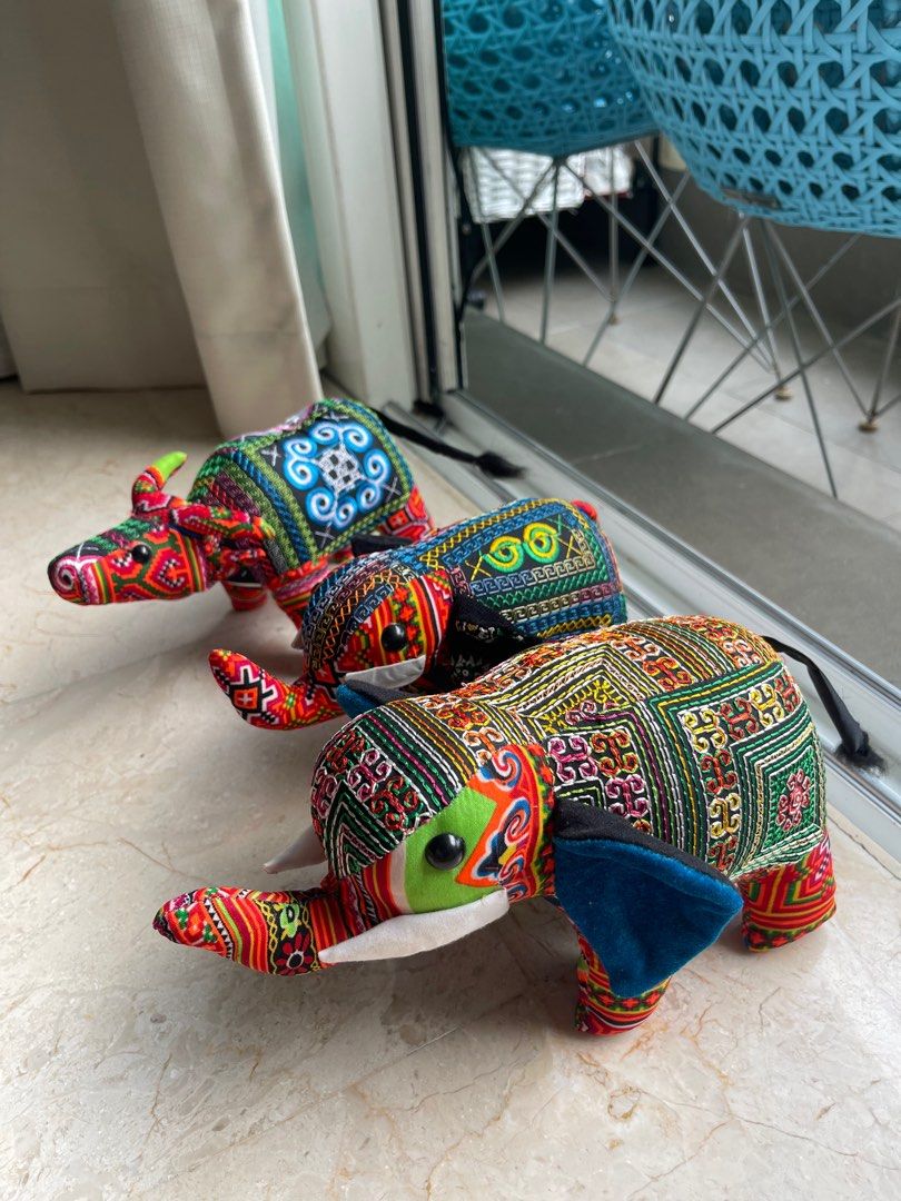 Embroidered discount plush animals