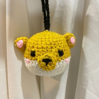 Handmade Crochet Bear Charm Amigurumi